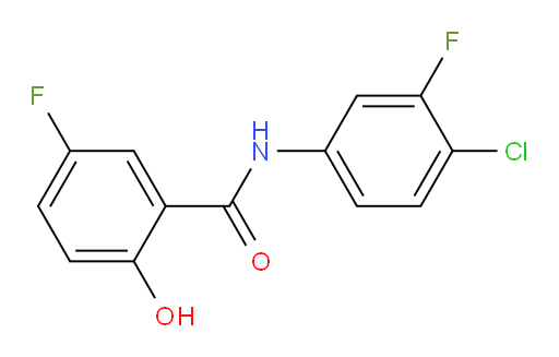 N-(4-chloro-3-fluorophenyl)-5-fluoro-2-hydroxybenzamide