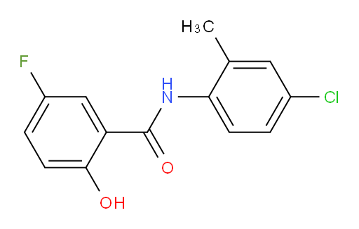 N-(4-chloro-2-methylphenyl)-5-fluoro-2-hydroxybenzamide