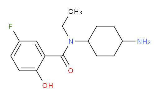 N-(4-aminocyclohexyl)-N-ethyl-5-fluoro-2-hydroxybenzamide