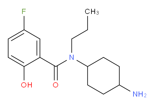 N-(4-aminocyclohexyl)-5-fluoro-2-hydroxy-N-propylbenzamide