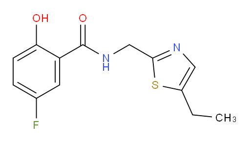 N-((5-ethylthiazol-2-yl)methyl)-5-fluoro-2-hydroxybenzamide