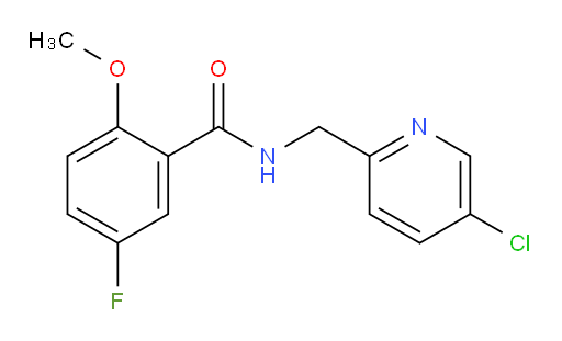 N-((5-chloropyridin-2-yl)methyl)-5-fluoro-2-methoxybenzamide