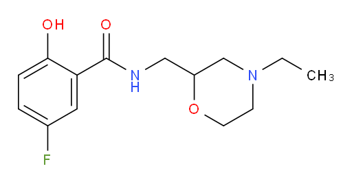N-((4-ethylmorpholin-2-yl)methyl)-5-fluoro-2-hydroxybenzamide