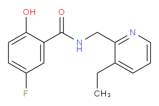 N-((3-ethylpyridin-2-yl)methyl)-5-fluoro-2-hydroxybenzamide