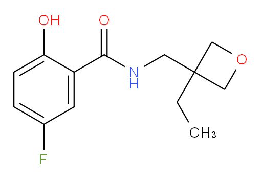 N-((3-ethyloxetan-3-yl)methyl)-5-fluoro-2-hydroxybenzamide
