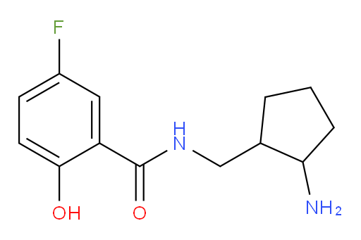 N-((2-aminocyclopentyl)methyl)-5-fluoro-2-hydroxybenzamide
