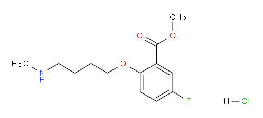 methyl 5-fluoro-2-(4-(methylamino)butoxy)benzoate hydrochloride