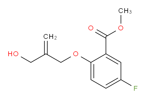 methyl 5-fluoro-2-((2-(hydroxymethyl)allyl)oxy)benzoate