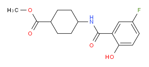 methyl 4-(5-fluoro-2-hydroxybenzamido)cyclohexanecarboxylate