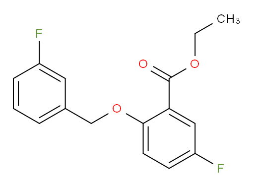 ethyl 5-fluoro-2-((3-fluorobenzyl)oxy)benzoate