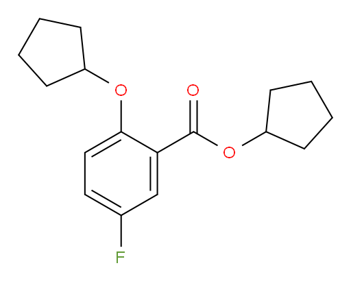 cyclopentyl 2-(cyclopentyloxy)-5-fluorobenzoate