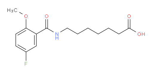 7-(5-fluoro-2-methoxybenzamido)heptanoic acid