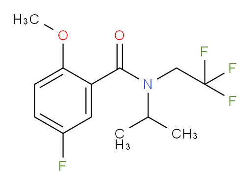 5-fluoro-N-isopropyl-2-methoxy-N-(2,2,2-trifluoroethyl)benzamide