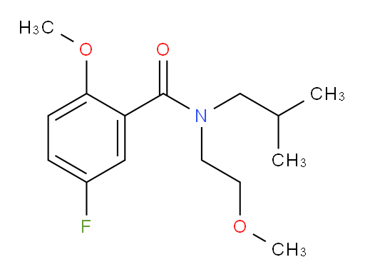 5-fluoro-N-isobutyl-2-methoxy-N-(2-methoxyethyl)benzamide