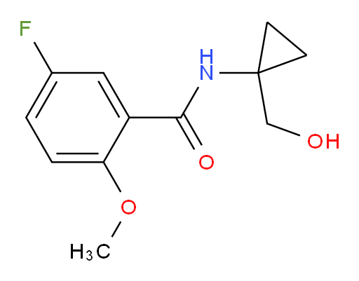 5-fluoro-N-(1-(hydroxymethyl)cyclopropyl)-2-methoxybenzamide