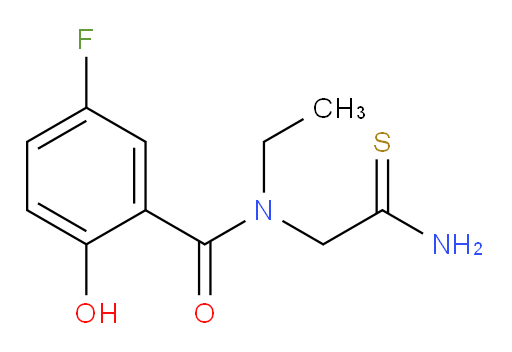 N-(2-amino-2-thioxoethyl)-N-ethyl-5-fluoro-2-hydroxybenzamide