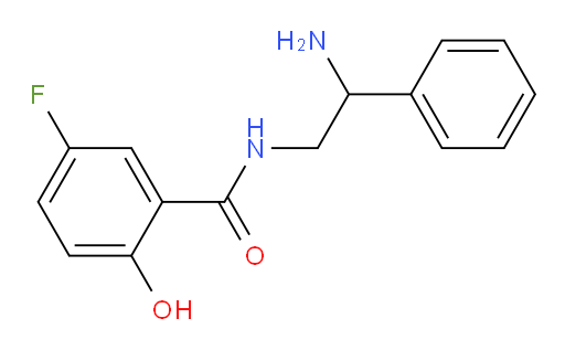 N-(2-amino-2-phenylethyl)-5-fluoro-2-hydroxybenzamide