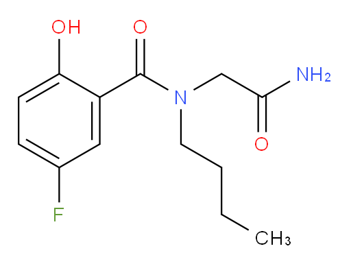 N-(2-amino-2-oxoethyl)-N-butyl-5-fluoro-2-hydroxybenzamide