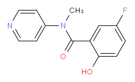 5-fluoro-2-hydroxy-N-methyl-N-(pyridin-4-yl)benzamide