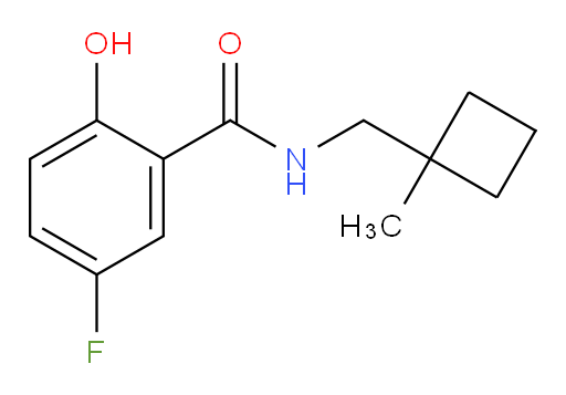 5-fluoro-2-hydroxy-N-((1-methylcyclobutyl)methyl)benzamide