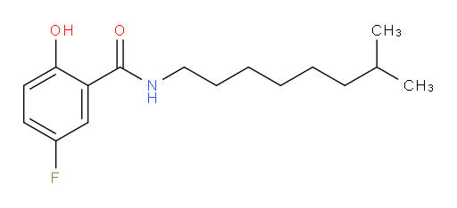 5-fluoro-2-hydroxy-N-(7-methyloctyl)benzamide