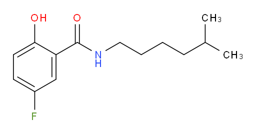 5-fluoro-2-hydroxy-N-(5-methylhexyl)benzamide