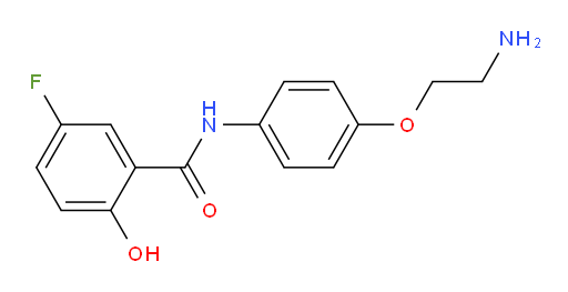 N-(4-(2-aminoethoxy)phenyl)-5-fluoro-2-hydroxybenzamide