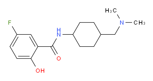 N-(4-((dimethylamino)methyl)cyclohexyl)-5-fluoro-2-hydroxybenzamide