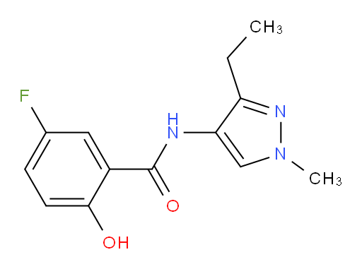 N-(3-ethyl-1-methyl-1H-pyrazol-4-yl)-5-fluoro-2-hydroxybenzamide