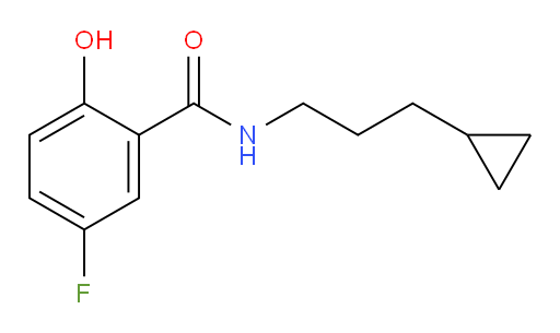 N-(3-cyclopropylpropyl)-5-fluoro-2-hydroxybenzamide