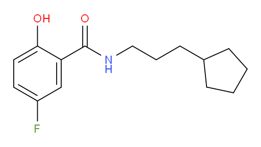 N-(3-cyclopentylpropyl)-5-fluoro-2-hydroxybenzamide