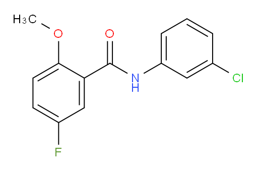 N-(3-chlorophenyl)-5-fluoro-2-methoxybenzamide