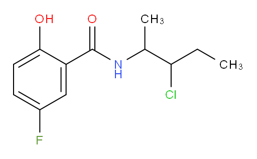 N-(3-chloropentan-2-yl)-5-fluoro-2-hydroxybenzamide