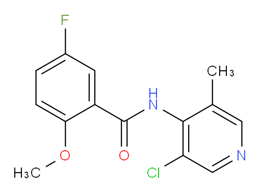 N-(3-chloro-5-methylpyridin-4-yl)-5-fluoro-2-methoxybenzamide