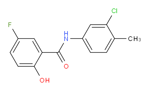 N-(3-chloro-4-methylphenyl)-5-fluoro-2-hydroxybenzamide