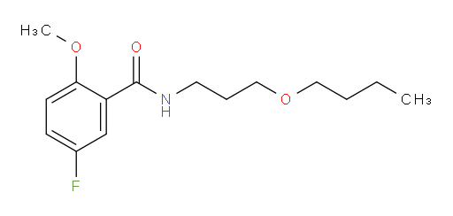N-(3-butoxypropyl)-5-fluoro-2-methoxybenzamide