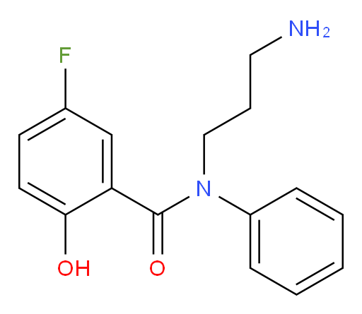 N-(3-aminopropyl)-5-fluoro-2-hydroxy-N-phenylbenzamide