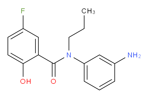 N-(3-aminophenyl)-5-fluoro-2-hydroxy-N-propylbenzamide