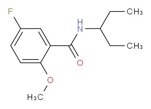 5-fluoro-2-methoxy-N-(pentan-3-yl)benzamide