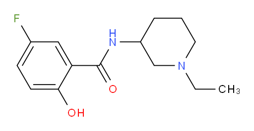 N-(1-ethylpiperidin-3-yl)-5-fluoro-2-hydroxybenzamide