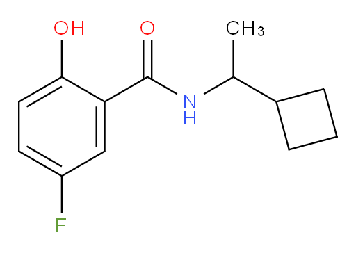 N-(1-cyclobutylethyl)-5-fluoro-2-hydroxybenzamide