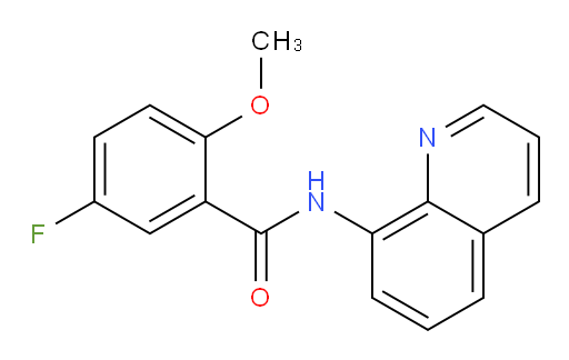 5-fluoro-2-methoxy-N-(quinolin-8-yl)benzamide
