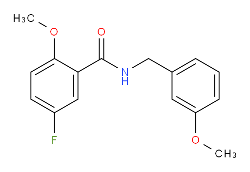 5-fluoro-2-methoxy-N-(3-methoxybenzyl)benzamide