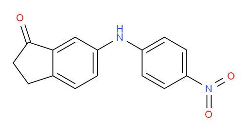 6-((4-nitrophenyl)amino)-2,3-dihydro-1H-inden-1-one