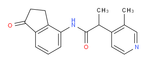2-(3-methylpyridin-4-yl)-N-(1-oxo-2,3-dihydro-1H-inden-4-yl)propanamide