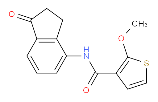 2-methoxy-N-(1-oxo-2,3-dihydro-1H-inden-4-yl)thiophene-3-carboxamide