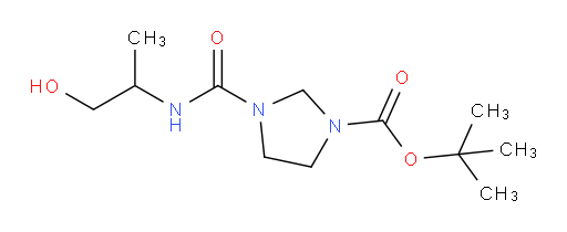 tert-butyl 3-((1-hydroxypropan-2-yl)carbamoyl)imidazolidine-1-carboxylate
