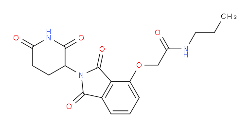 2-((2-(2,6-dioxopiperidin-3-yl)-1,3-dioxoisoindolin-4-yl)oxy)-N-propylacetamide
