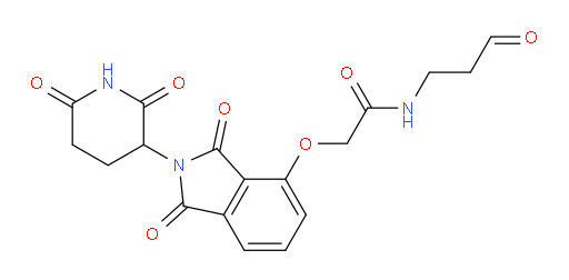2-((2-(2,6-dioxopiperidin-3-yl)-1,3-dioxoisoindolin-4-yl)oxy)-N-(3-oxopropyl)acetamide