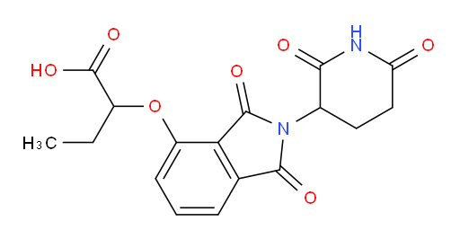 2-((2-(2,6-dioxopiperidin-3-yl)-1,3-dioxoisoindolin-4-yl)oxy)butanoic acid